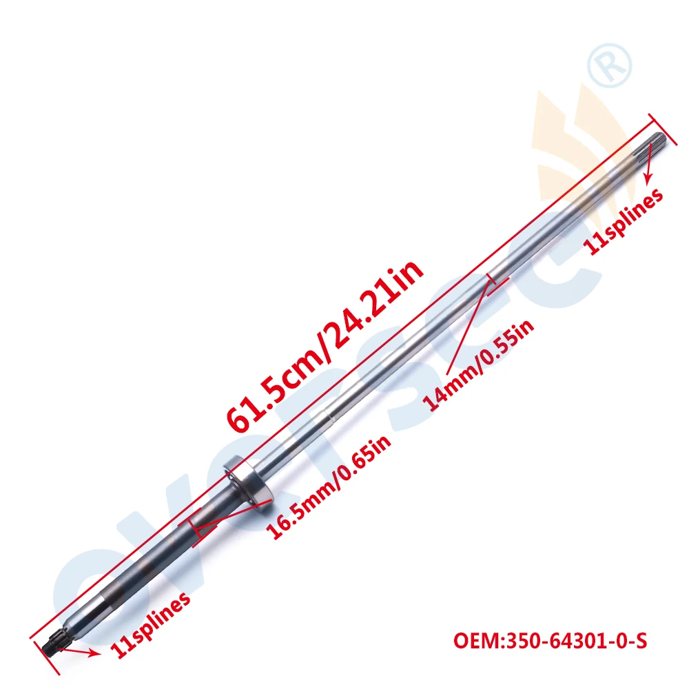 OUTBOARD DRIVE SHAFT Short 350 64301 0 fit Tohatsu Outboard Engine