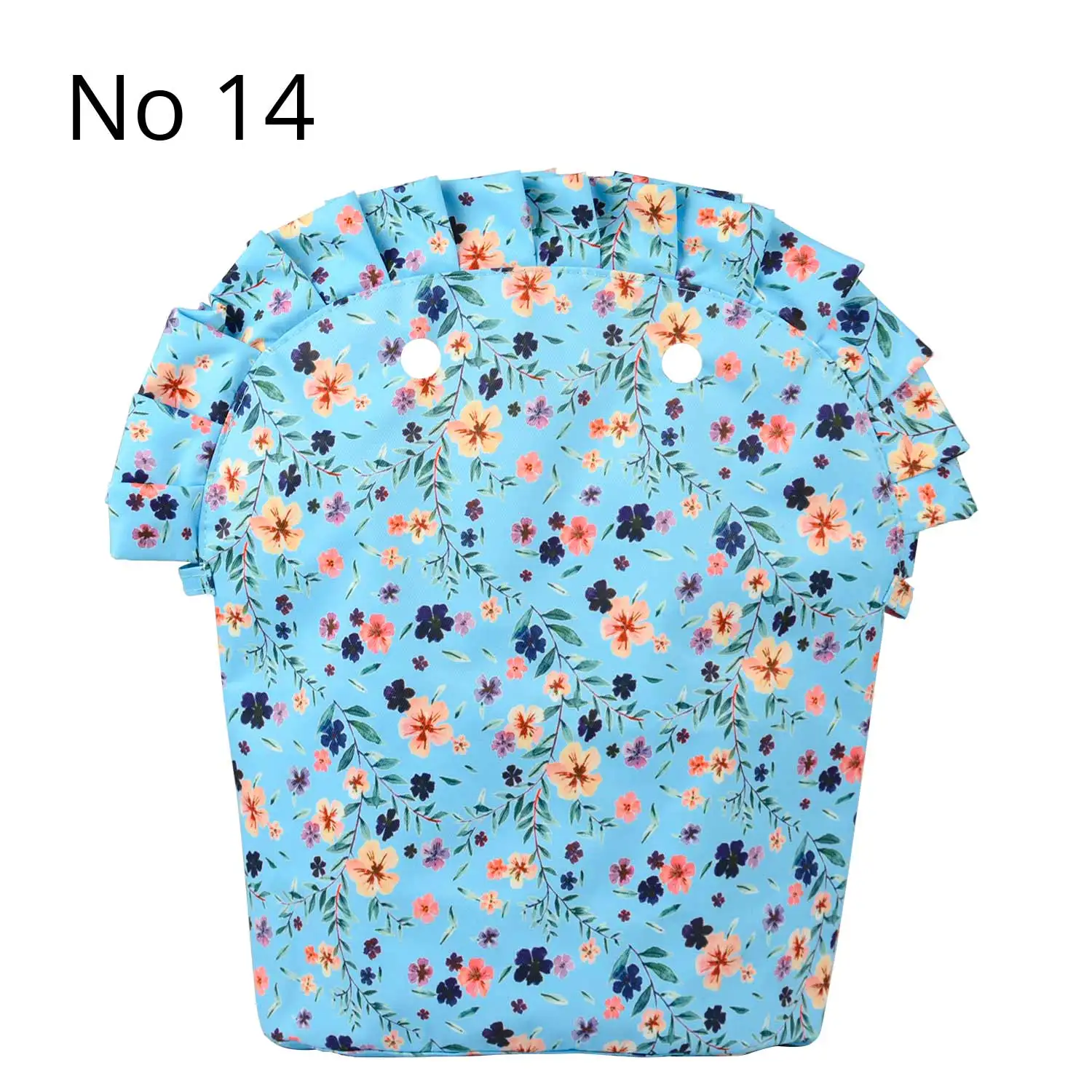 TANQU цветочный оборка складка подкладка карман на молнии для Obag 50 композитная ткань вставка с внутренним водонепроницаемым покрытием для O сумка 50 - Цвет: No 14
