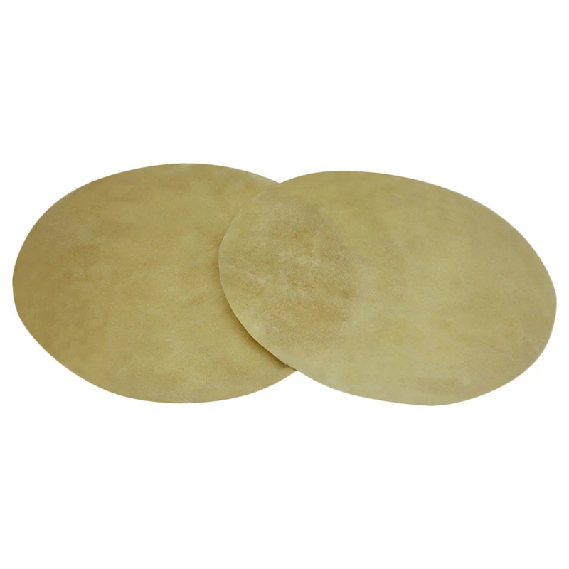 2Pcs Drum Head Buffalo Drum Skin For African Drum Bongo Drum Konka Drum