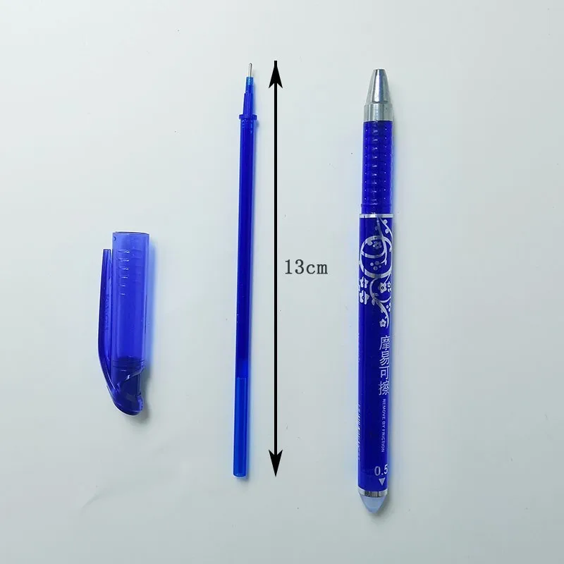 6 шт синие Черные чернила стираемая ручка Канцелярия для учеников 0,5 мм ручка для письма Волшебная гелевая ручка для письма плавно сильного качества