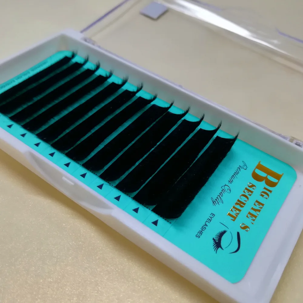 

Big eye's secret matte eyelashes extension lashes ellipse roots Split tips eyelash lighter fit Y matte Flat lashes