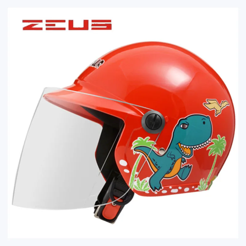 Новинка 2018 детский мотоциклетный шлем ZEUS ZS 201 розовый красный синий желтый