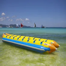 inflatable banana boat 8 people playing on the beach surf riding water game water toys summer necessary water park inflatable banana boat 8 people playing on the beach surf riding water game water toys summer necessary water park