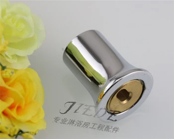 

Shower room accessories glass shower curtain rod support rod head single pass fixed sealing flange seat 1925 thick copper