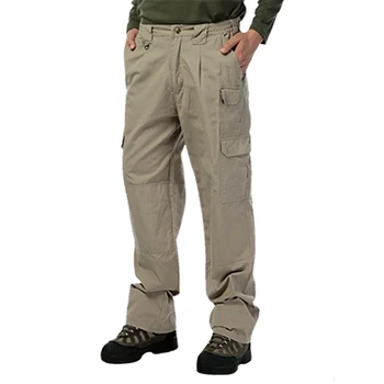 

Plaid Fabric Water Repellent Ripstop Tactical Pants Outdoor Training Hiking Waterproof Loose Pocket Straight Overalls Trousers