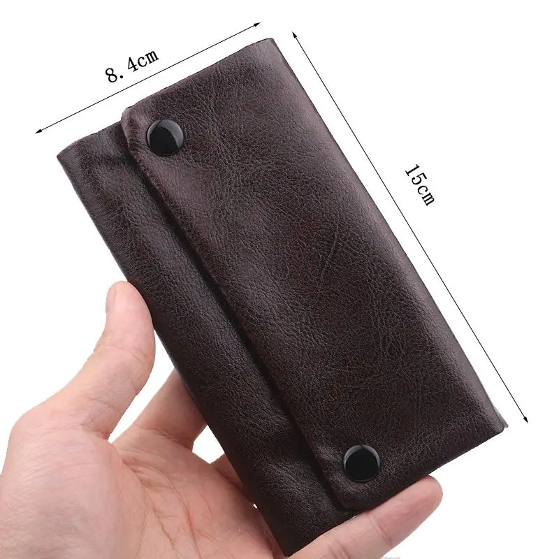 pcs-PU Leather Tobacco Bag Portable Cigarette Rolling Pipe Tobacco Pouch Case Wallet Tip Paper Holder Smoking Accessories