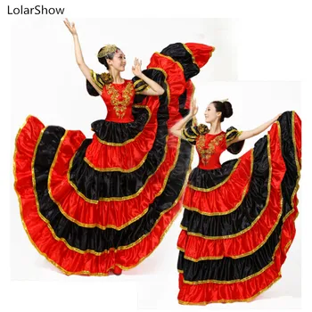 

Flamengo Spanish Costumes Girls Flamenco Skirt Spanish Dancer Dress Spodnica
