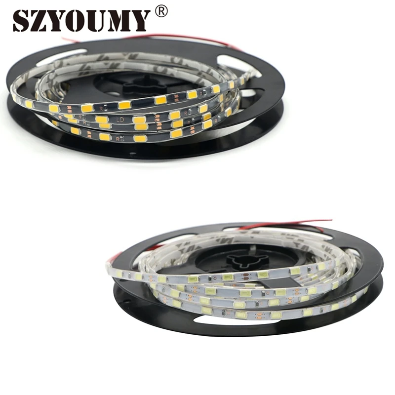 #cheap SZYOUMY NEW LED Strip 5730 DC12V 300led Width Of 5mm ( 5 Meters X 2) Super Bright Soft Article Lamp High Lighted White LED 5730