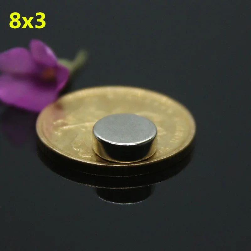 20pcs 8x3mm neodymium rare earth round permanent 8x3mm