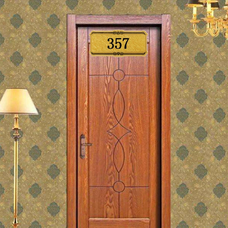 Самоклеющиеся 3-4 номера индивидуальные двери отеля таблички номер знаки DIY