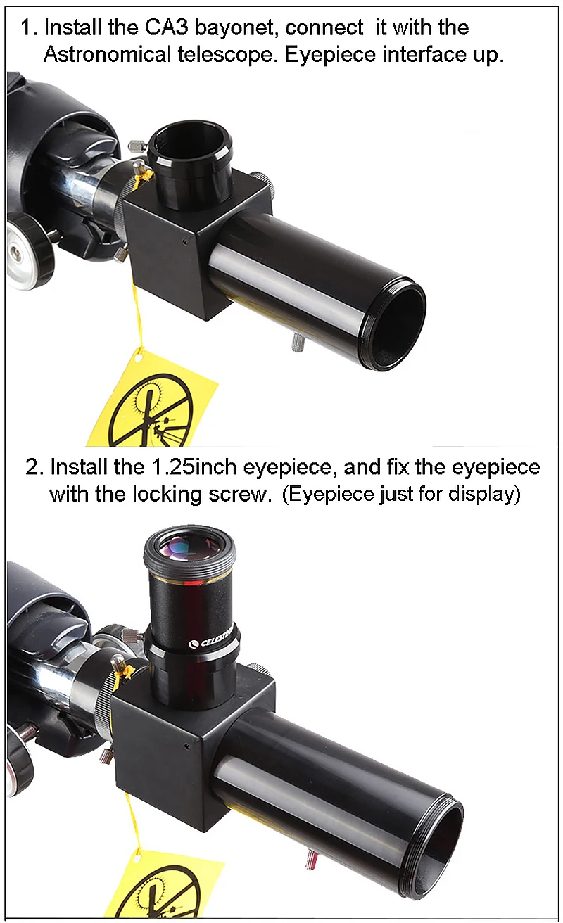 1,25 дюймов двойное использование CA3 телескоп адаптер байонет подключения окуляра и SLR камеры для астрономического телескопа просмотра и съемки