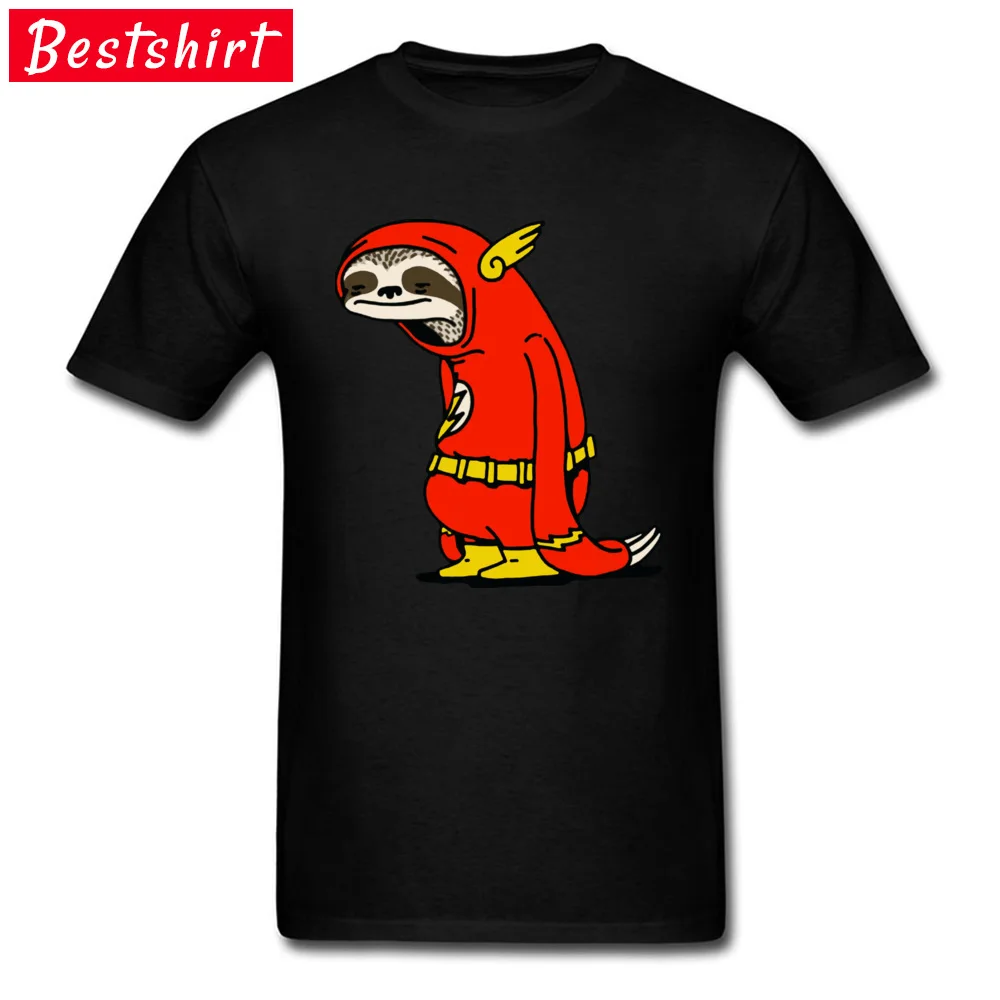 

Flash Sloth Avenger Endgame Cartoon Tshirt Superhero Justice League Star Wars Funny T Shirt For Men Cotton Fabric Black Clothes