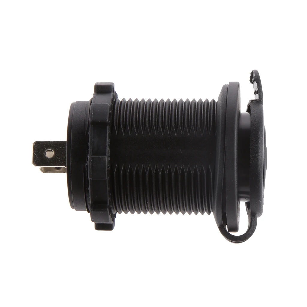 Waterproof Car Motorcycle Cigarette Lighter Power Plug Socket Outlet for ATV Marine Boat Trailer 12-24V
