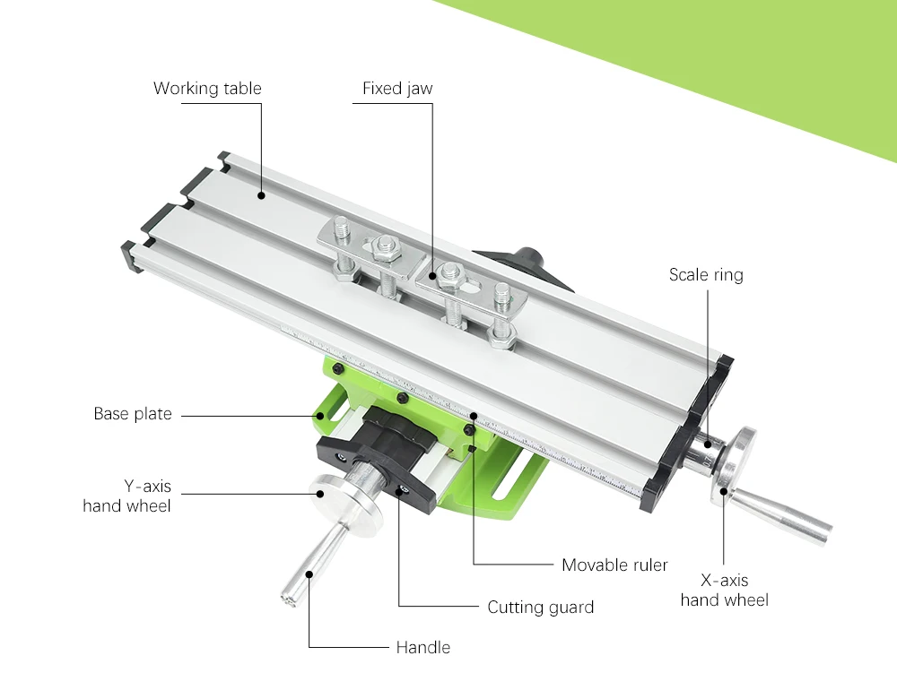 Hot Multifunction Milling Machine Bench Mini Working Cross Table Worktable Bench For Drill Milling Machine 10 X 90mm