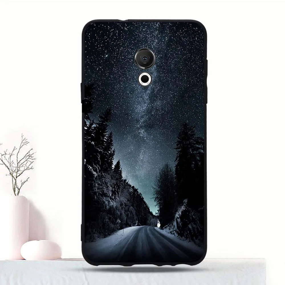 Case For Meizu 15 Lite Silicone Pattern Printed Case For Meizu M15 TPU Back Protective Cover For Meizu 15 Lite Case 5.46" Coque 