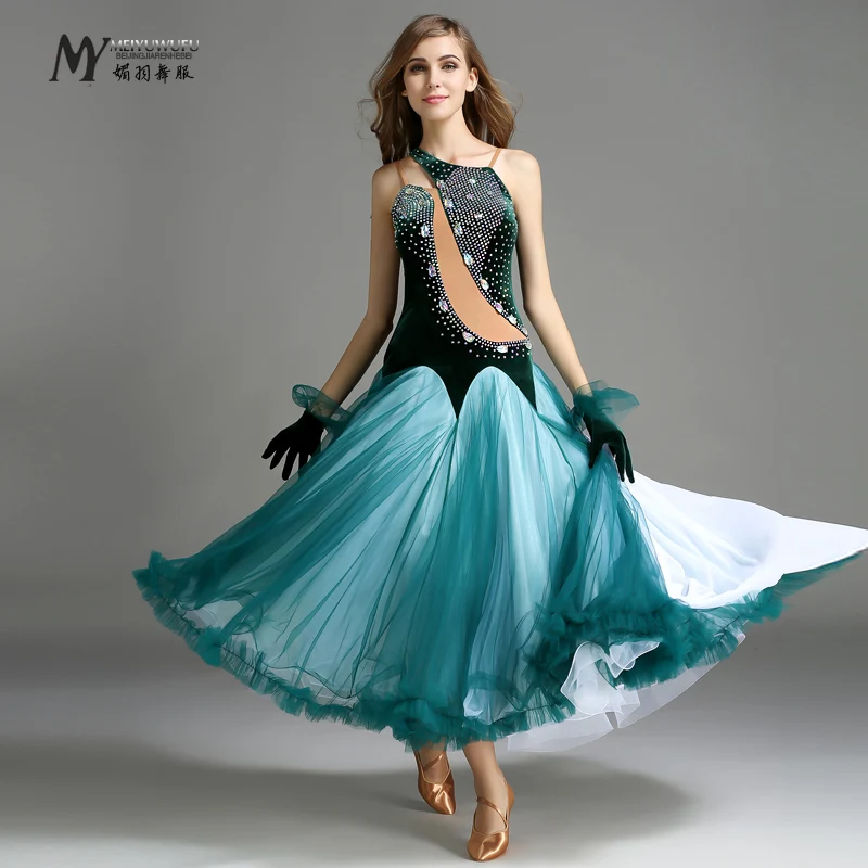 2017 Exquisite luxury ballroom dance dresses standard