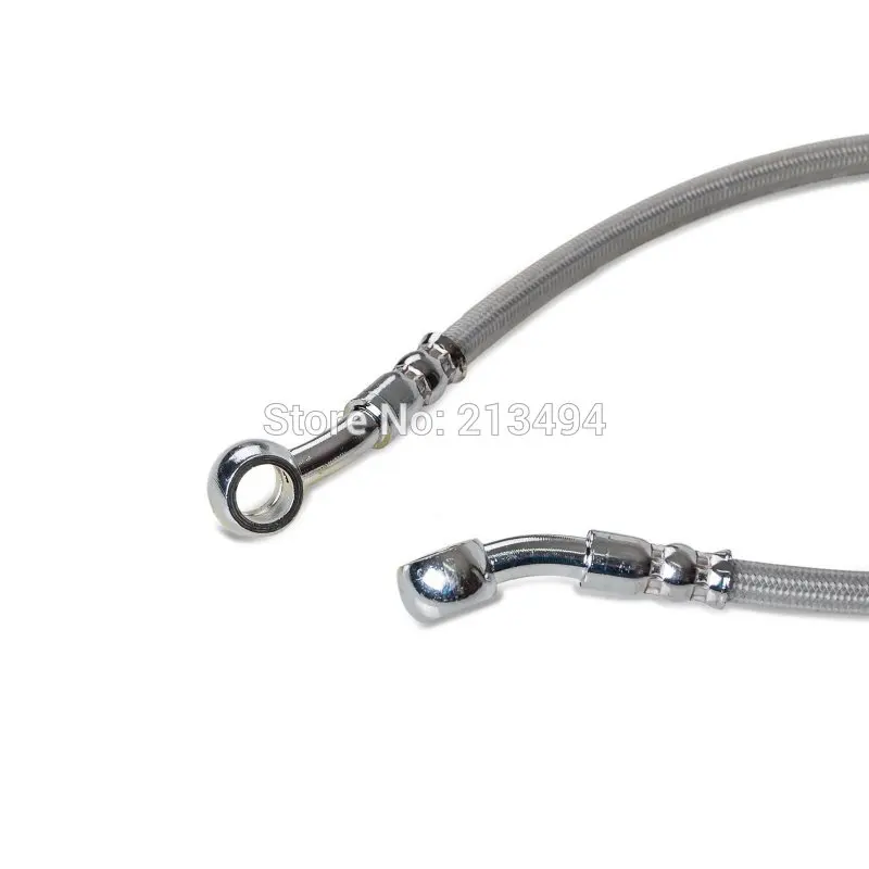 Tuyau dHuile de Frein Moto 50cm 500mm-Bleu 120cm Tuyau de Frein Tress/é en Acier Embrayage de Tuyau dHuile de Conduite dEmbrayage Durite Frein Moto
