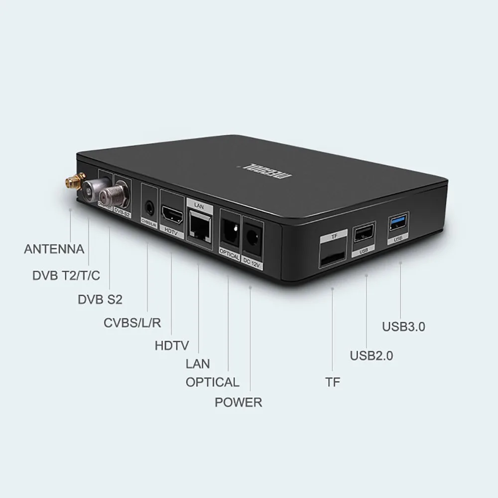 Mecool K6 DVB S2 T2 ТВ приставка Android Hisilicon Hi3798M 2 Гб 16 64 бит 4K 4/5 ГГц двойной Wifi BT4.1 USB3.0