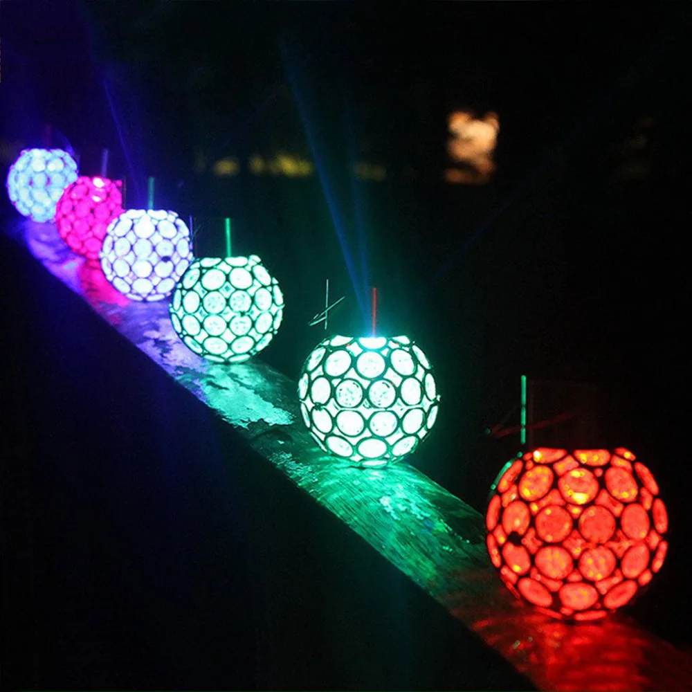 

Innovative Solar Ball Hanging LED Lamp Outdoor Color Changing Walkway Landscape Light Garden Decorative Night Lights Chandelier