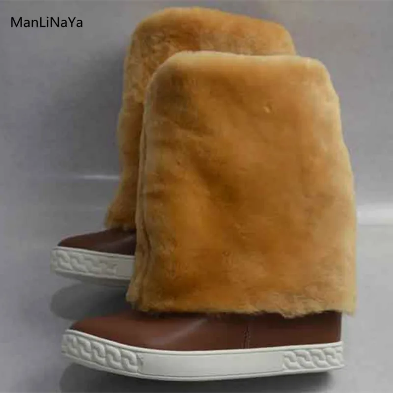 De Mujeres calf Redonda Piel 2018 Señoras Picture Slip Caliente Invierno Punta La Nieve Picture Botas as En Felpa Las Altura Aumento Mid As d5gnwAn