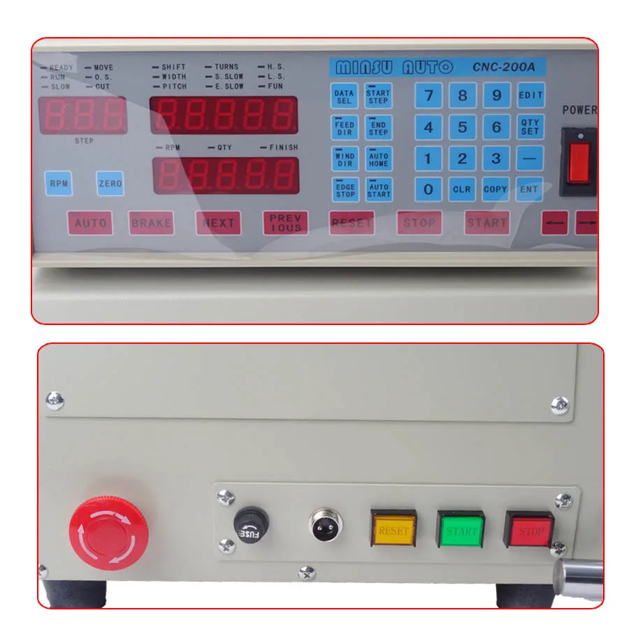 Computer C automatic Coil winder winding machine CNC manual 0.03-1.2mm copper hand wire coil winding 220V coil winding machine