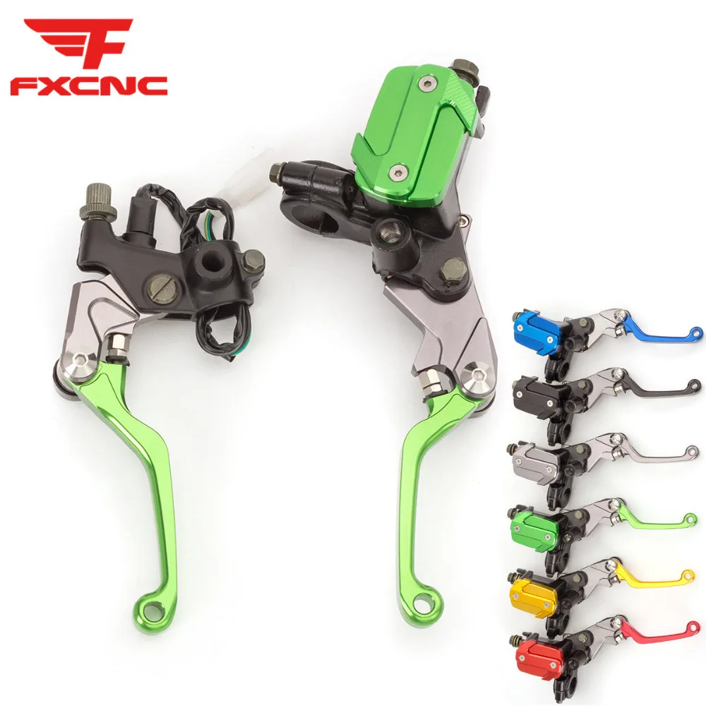 Для KX65 KX125 250 KLX250 KLX450R KX450F алюминиевый мотоциклетный тормозной цилиндр рычаги