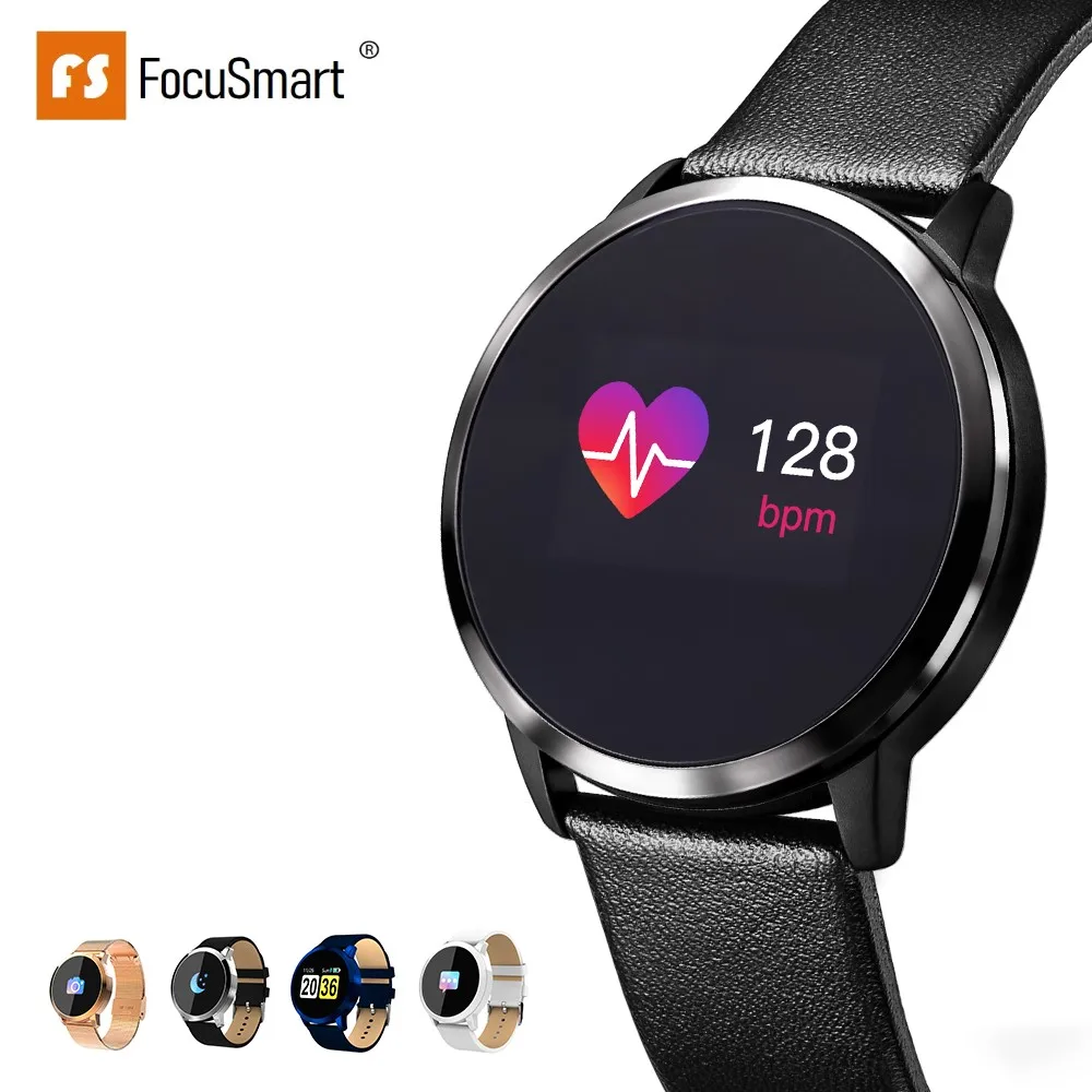 

FocuSmart Q8 Smart Watch Blood Pressure Fitness Tracker Heart Rate Monitor Waterproof Color Screen Smart Watch for Men Women