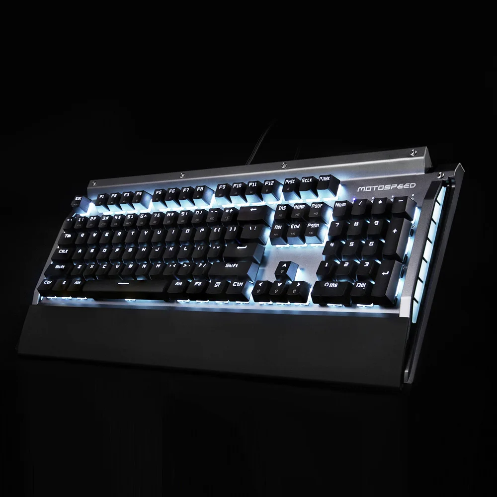 Motospeed CK98 RGB механическая клавиатура для игр Kailh коробка переключатель 104 ключ и