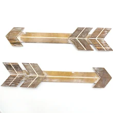 Белый/коричневый из дерева в деревенском стиле указатель стрелка Декор стены Искусство стрелы ремесла дать направления фермерский дом настенные подвесные украшения для дома паба кафе