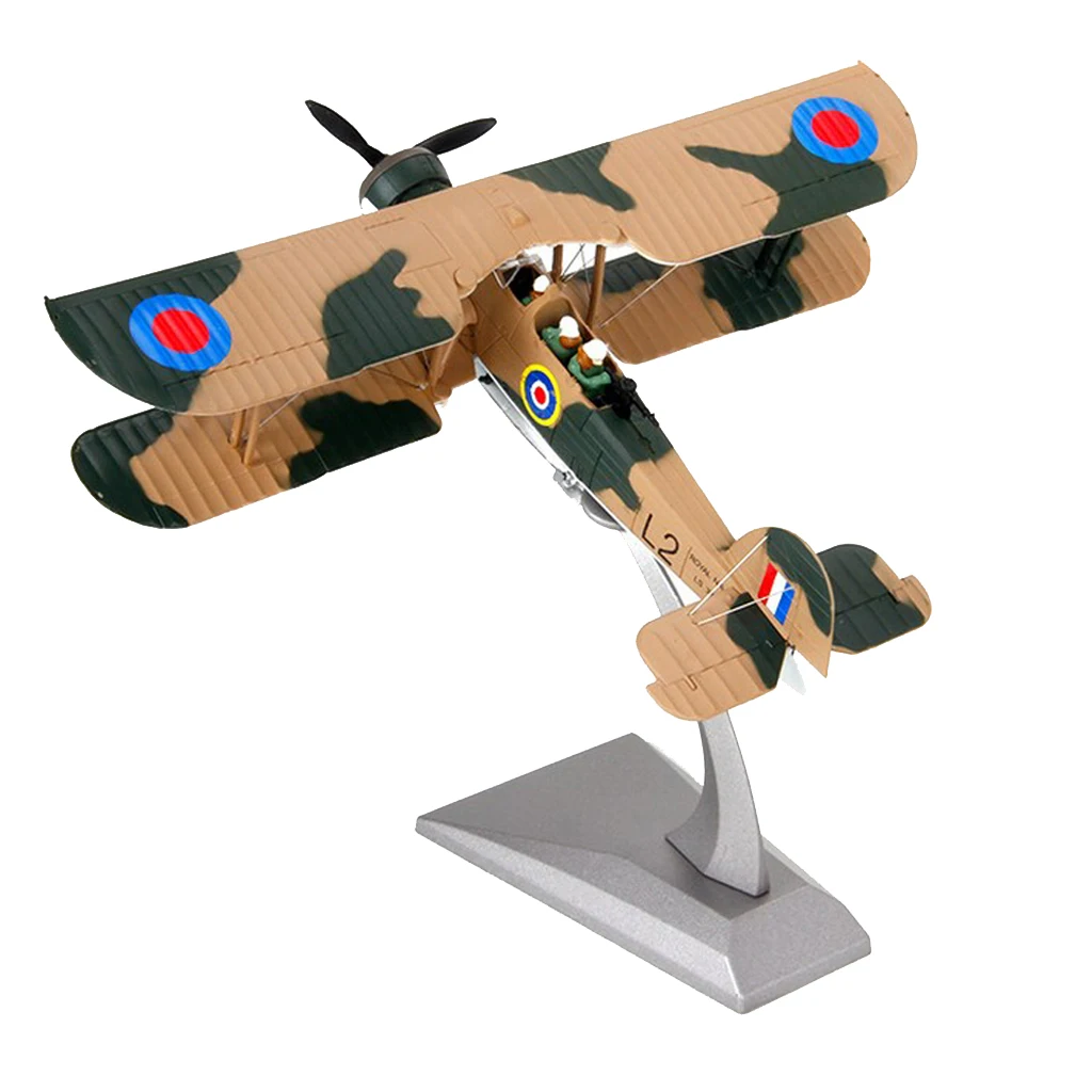 1/72 Swordfish Attack Aircraft Fighter Airforce Model & Display Stand Decor Model Building Kits For Boys