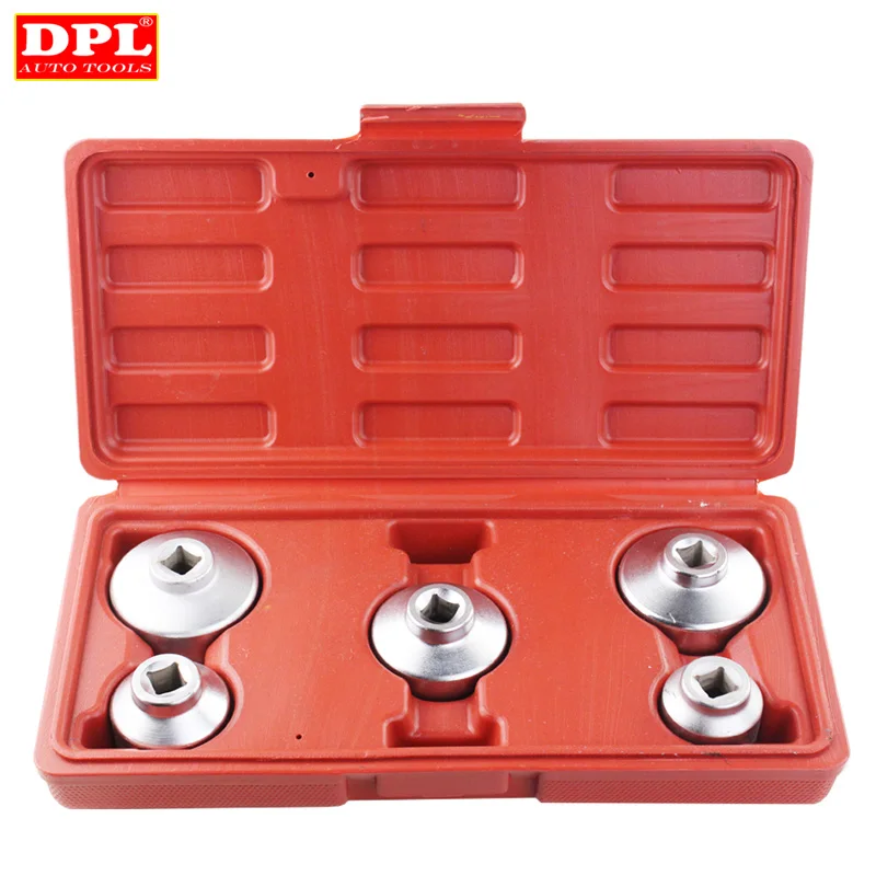 

5PCS Oil Filter Cap Wrench Set For Mercedes Benz BMW FORD 24mm 27mm 32mm 36mm 38mm