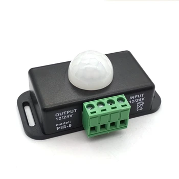 

Automatic DC 12V-24V 8A Infrared PIR Movement Sensor Switch For LED light