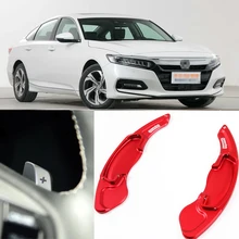 tommia 2pcs Steering Wheel Aluminum Shift Paddle Shifter Extension For Honda ACCORD 2014-2018 Car-styling savanini aluminum steering wheel shift paddle shifter extension shape for honda fit 2009 2013 and civic 2009 auto car styling