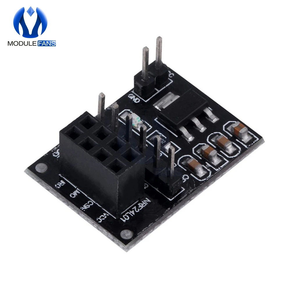 

5PCS Socket Adapter Plate Board For 8Pin NRF24L01 Wireless Module Transceiver Module 51 AMS1117