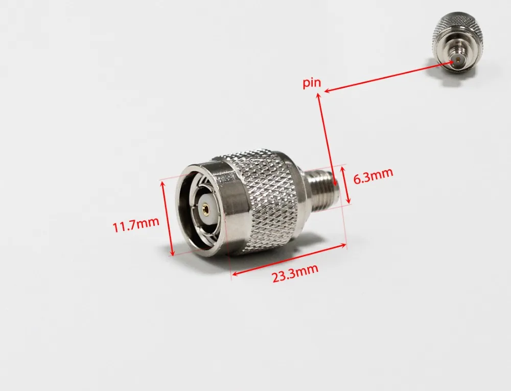 1 шт. RP-TNC штекер переключатель RP-SMA Женский Джек РФ коаксиальный модем конвертер прямой, никелированный