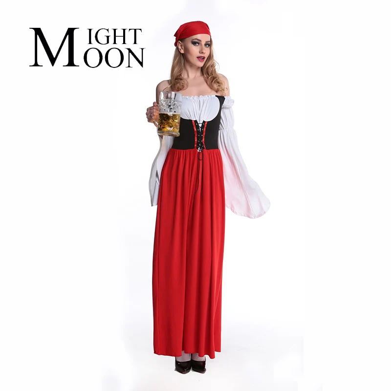 Discount!! MOONIGHT Oktoberfest Costume Beer Maid Peasant Dress
