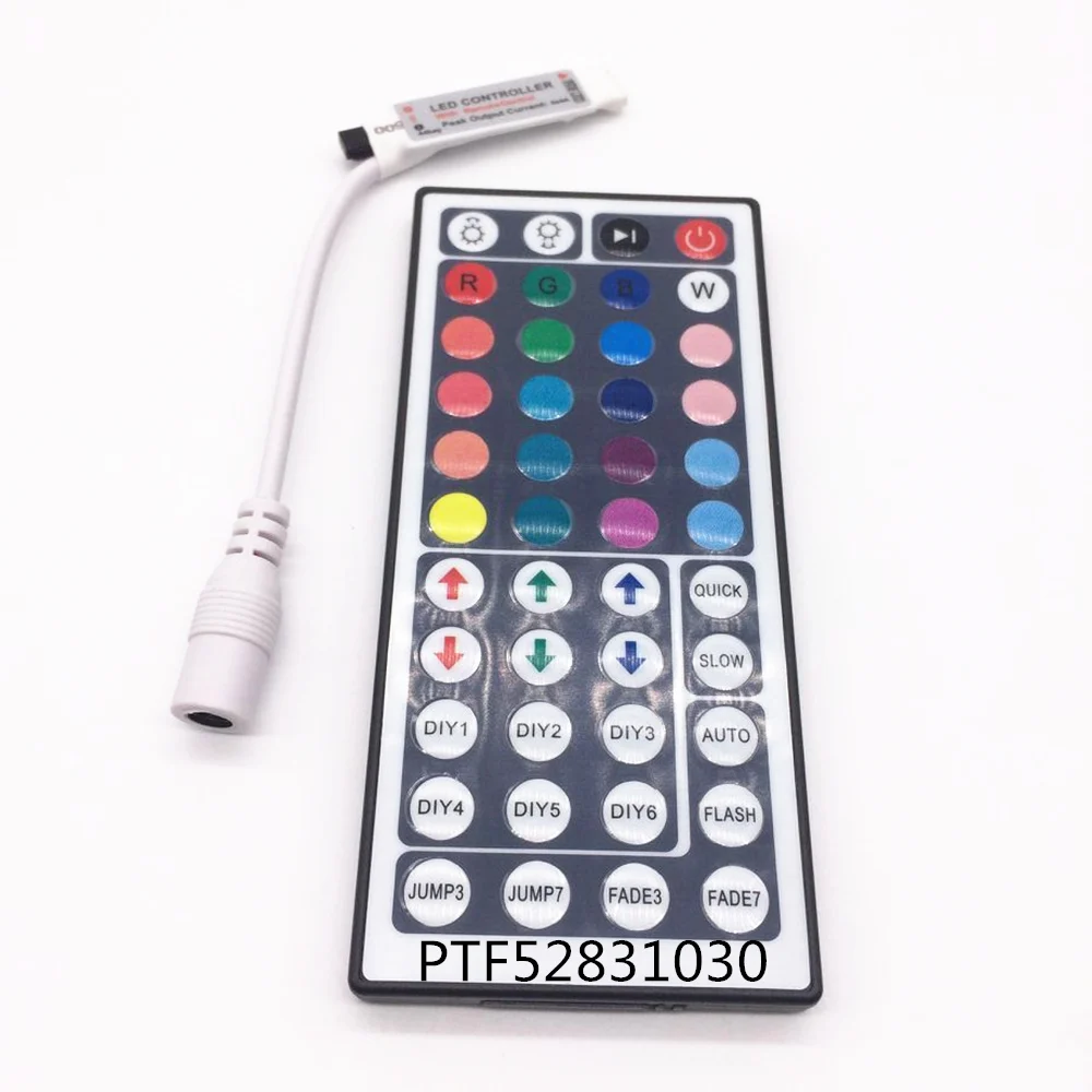 cheap 5PCS MINI RGB LED controller 44 key IR Remote Control for RGB LED strip, Free shipping