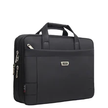 Мужская оксфордская ткань, Расширяемый портфель для документов, деловая сумка для ноутбука, Офисная сумка черного цвета с разными размерами