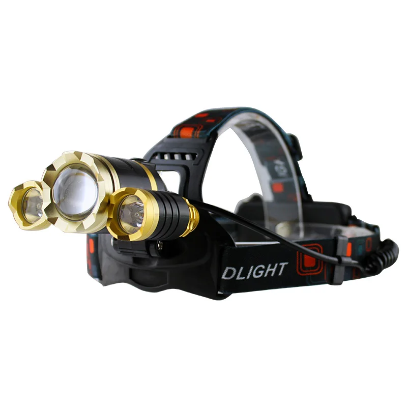 3T6 перезаряжаемый налобный фонарь led 8000 Люмен cree xml t6 Водонепроницаемые фары 18650