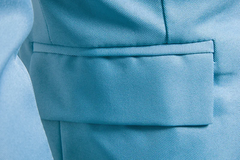 Осенний тонкий синий повседневный мужской блейзер Slim Fit длинный рукав блейзеры Masculino модный мужской костюм большой размер 3xl деловые