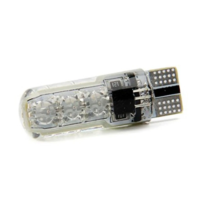 50 компл. T10 W5W 168 194 SMD 6-светодиодный 5050 удаленных Управление RGB автомобилей Чтение Клин огни для автомобиля хвост светлая сторона дверь, парковка освещения