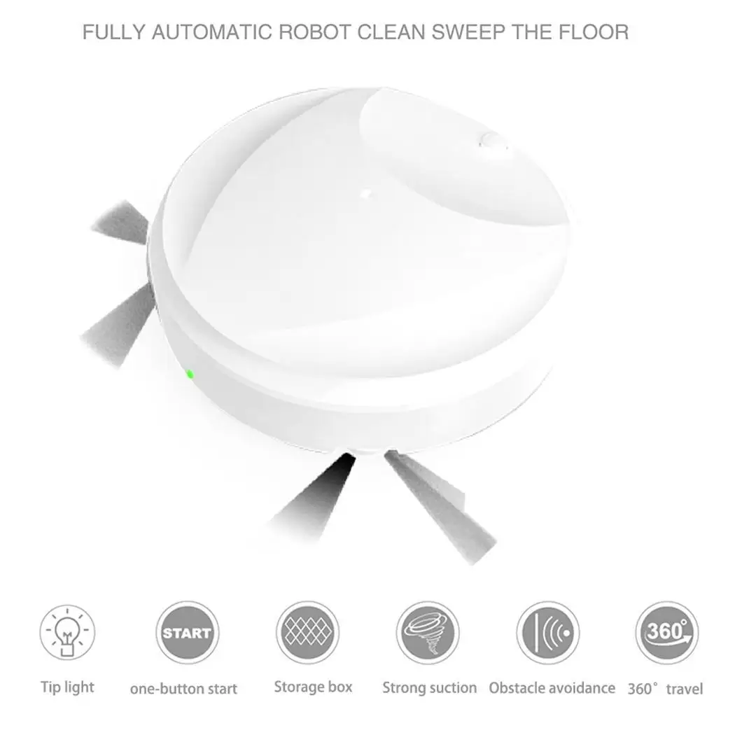 

3-in-1 Household Automatic Vacuum Cleaner Lazy USB Multi-function Vacuum Cleaner Kit Sweeper