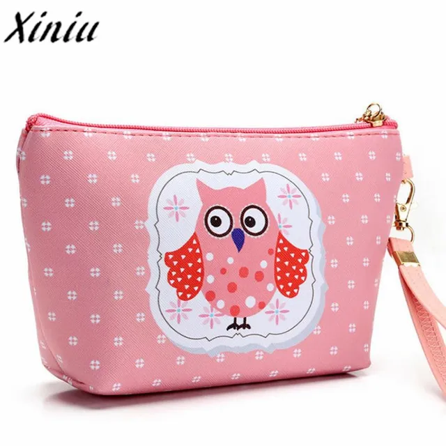Xiniu Owl Bags Cosmetic Make Up Bag Large Makeup Box Women Xiniu Owl Bags Cosmetic Make Up Bag Large Makeup Box Women Travel Portable