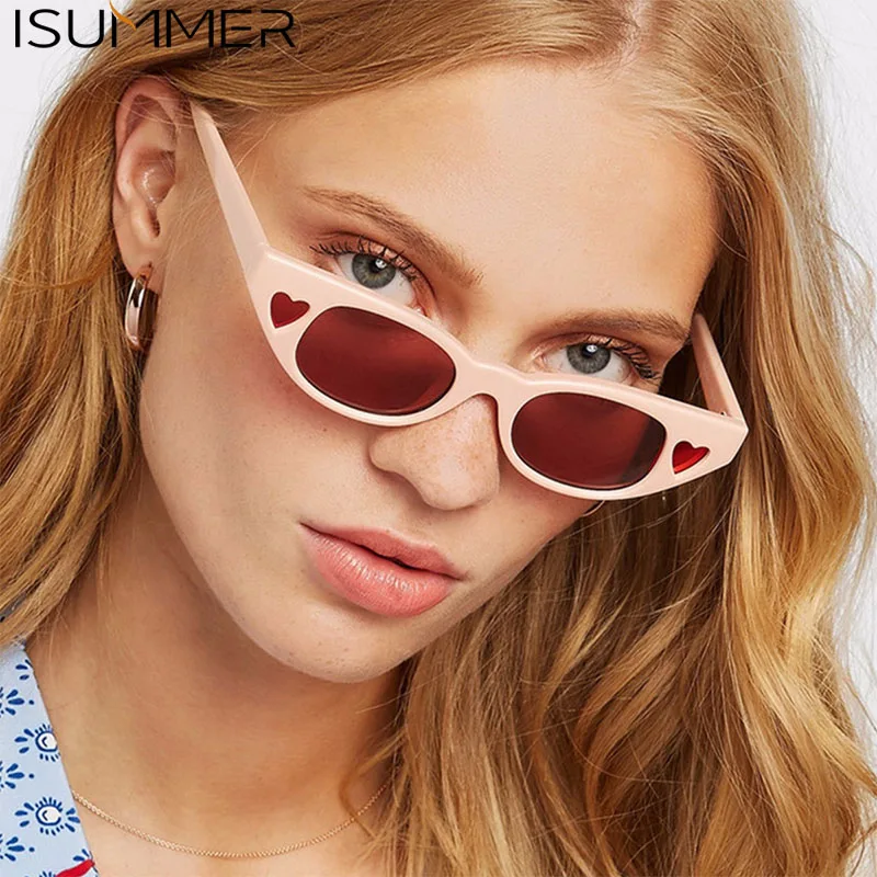 ISummer New Retro Ladies Cat Eyes Sunglasses Cat Eyes Heart shaped