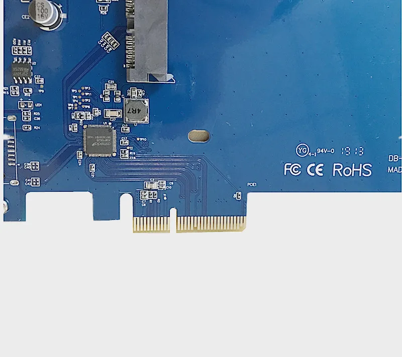  NEUE High-Speed SATA3.0 zu PCI Express X2 SSD DB-2019 Adapter karte SATA III karte beschleuniger ka
