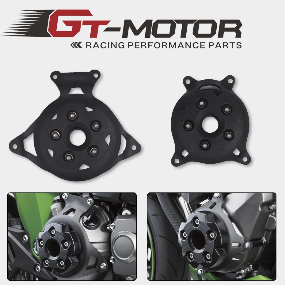 

GT motor - Free Shipping Motorcycle Engine Stator Cover Engine Side Shield Protector For Kawasaki Z750 Z800 2013-2017