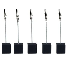 5 шт., зажимы для заметок, держатели для карт, для свадебного стола, маркер