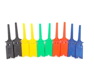 10pcs Test Hooks Clips for Logic Analyzers Logic Test Clip 5 Colors: Red Black Yellow Green Blue Free Shipping