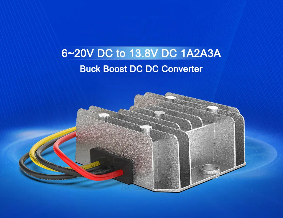 6~ 20V to 13,8 V 1A 2A 3A DC регулятор питания 12V to 13,8 V Автомобильный Автоматический повышающий и понижающий преобразователь CE RoHS