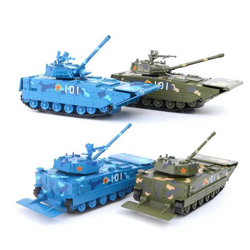 Прохладный 1:32 амфибия Военный танк бронированный автомобиль сплава модель литой